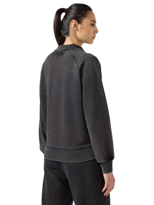 POLO NECK SWEATSHIRT BLACK - Polo Felpa Donna Nera 118366 KK001 CHAMPION 