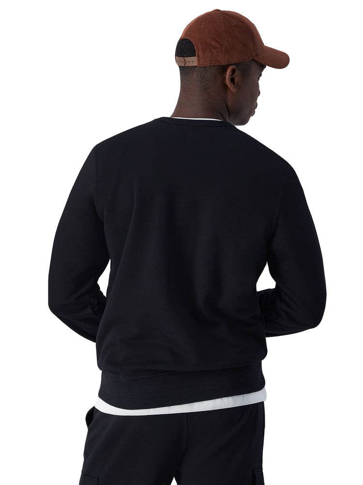 CREWNECK SWEATSHIRT BLACK - Felpa Girocollo Uomo Nera 220259 KK001 CHAMPION 
