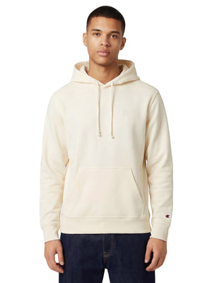 HOODED SWEATSHIRT EGLPNT - Felpa con Cappuccio Uomo Beige 220783 YS084 CHAMPION 