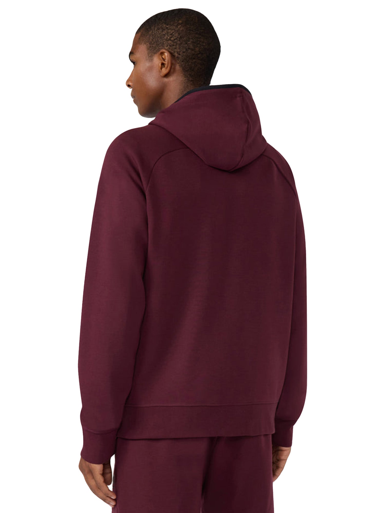 HOODED FULL ZIP SWEATSHIRT NEW MAROON - Felpa con Cappuccio e Zip Uomo Bordeaux 221350 RS522 CHAMPION 