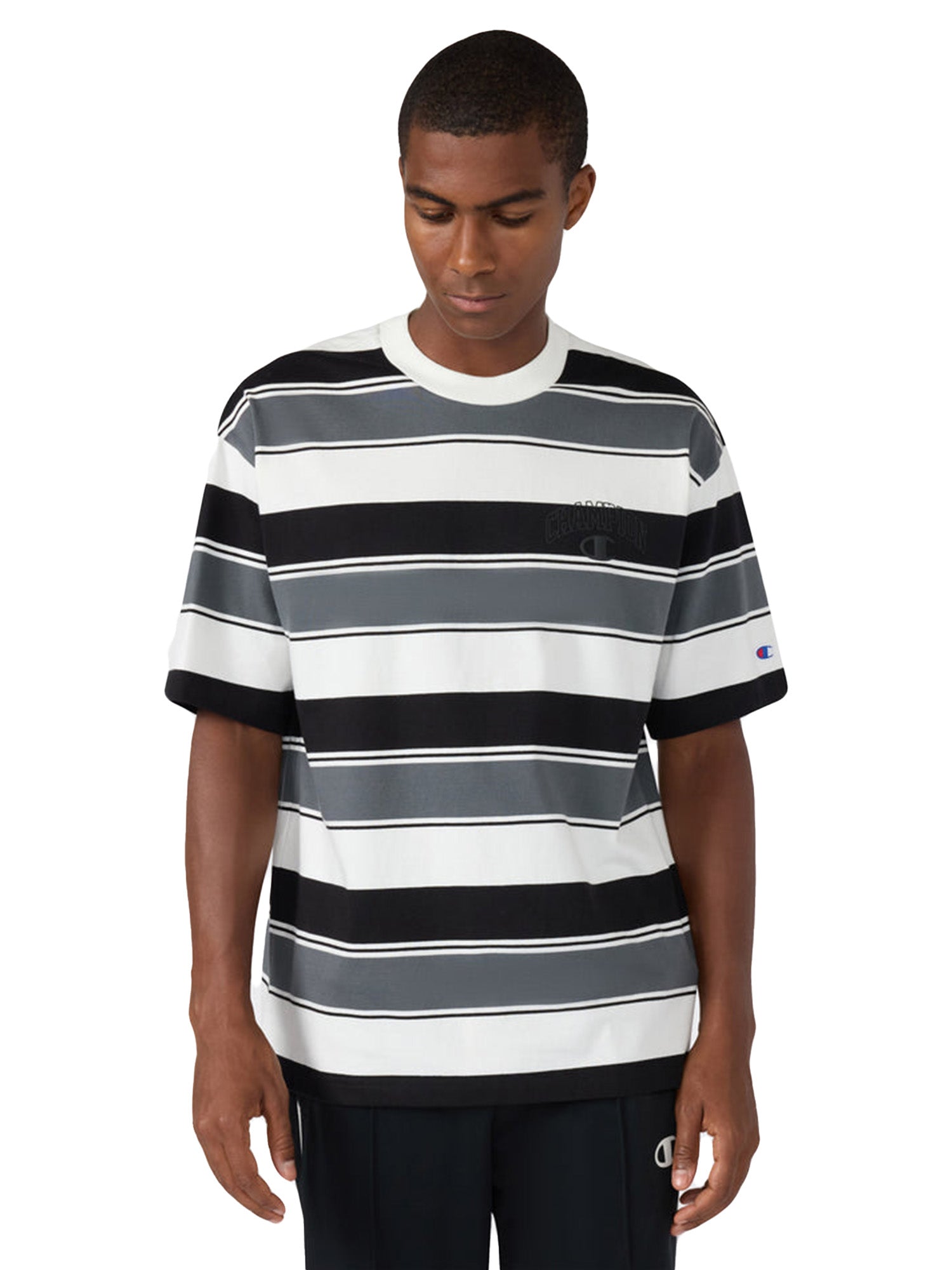 CREWNECK T-SHIRT MULTICOLORE - Maglietta Girocollo Uomo Multicolore 221783 WW063 CHAMPION 