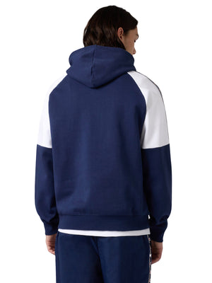 HOODED SWEATSHIRT NAVY / AVIO - Felpa con Cappuccio Uomo Blu 221997 BS561 CHAMPION 