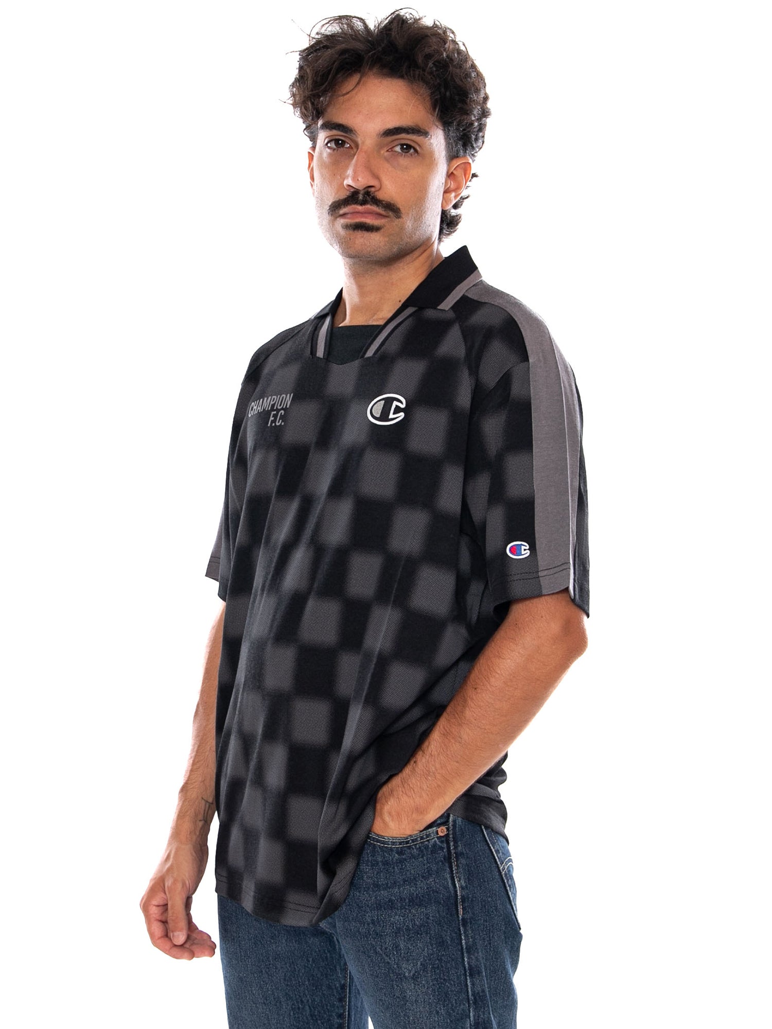POLO BLACK - Polo Uomo Multicolore 222016 KL001 CHAMPION 