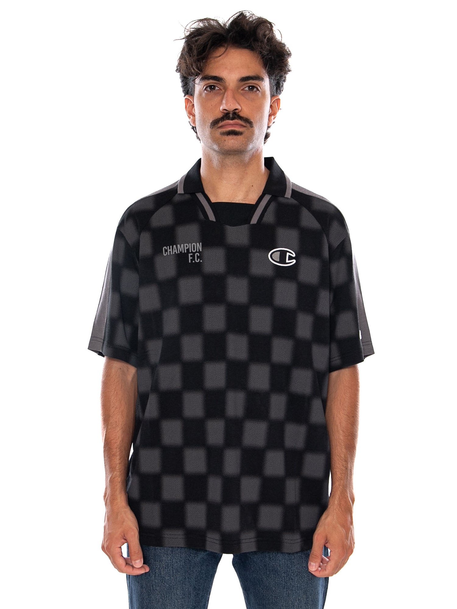 POLO BLACK - Polo Uomo Multicolore 222016 KL001 CHAMPION 