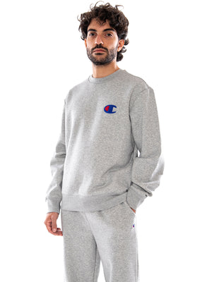Champion Crewneck Sweatshirt OXGM - Felpa Uomo Girocollo Grigia 223495 EM006 CHAMPION 