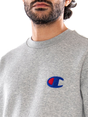 Champion Crewneck Sweatshirt OXGM - Felpa Uomo Girocollo Grigia 223495 EM006 CHAMPION 
