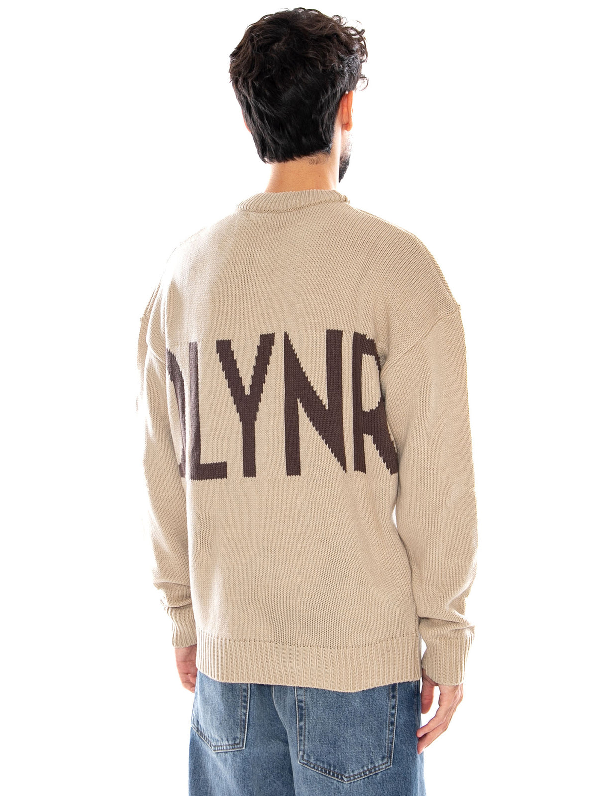 DLYNR SWEATER BLACK - Maglione Uomo Beige SV361 SO-02 DOLLY NOIRE 