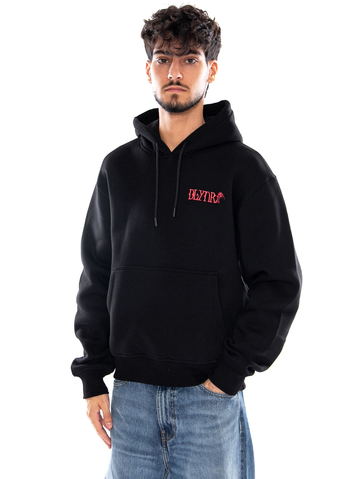 AMBITION HOODIE BLACK - Felpa con Cappuccio Uomo Nera SW1305 GQ DOLLY NOIRE 