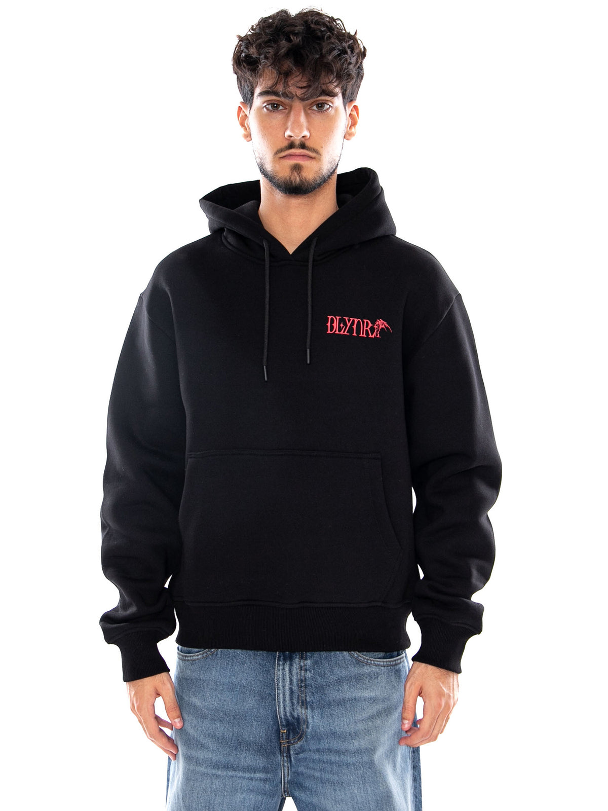 AMBITION HOODIE BLACK - Felpa con Cappuccio Uomo Nera SW1305 GQ DOLLY NOIRE 