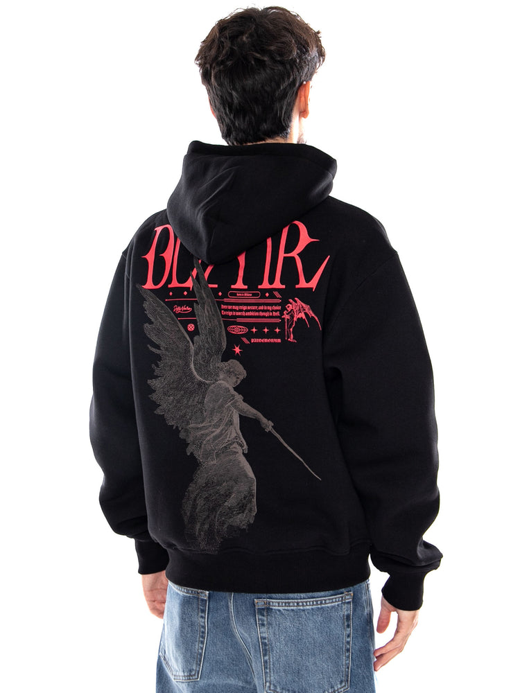 AMBITION HOODIE BLACK - Felpa con Cappuccio Uomo Nera SW1305 GQ DOLLY NOIRE 
