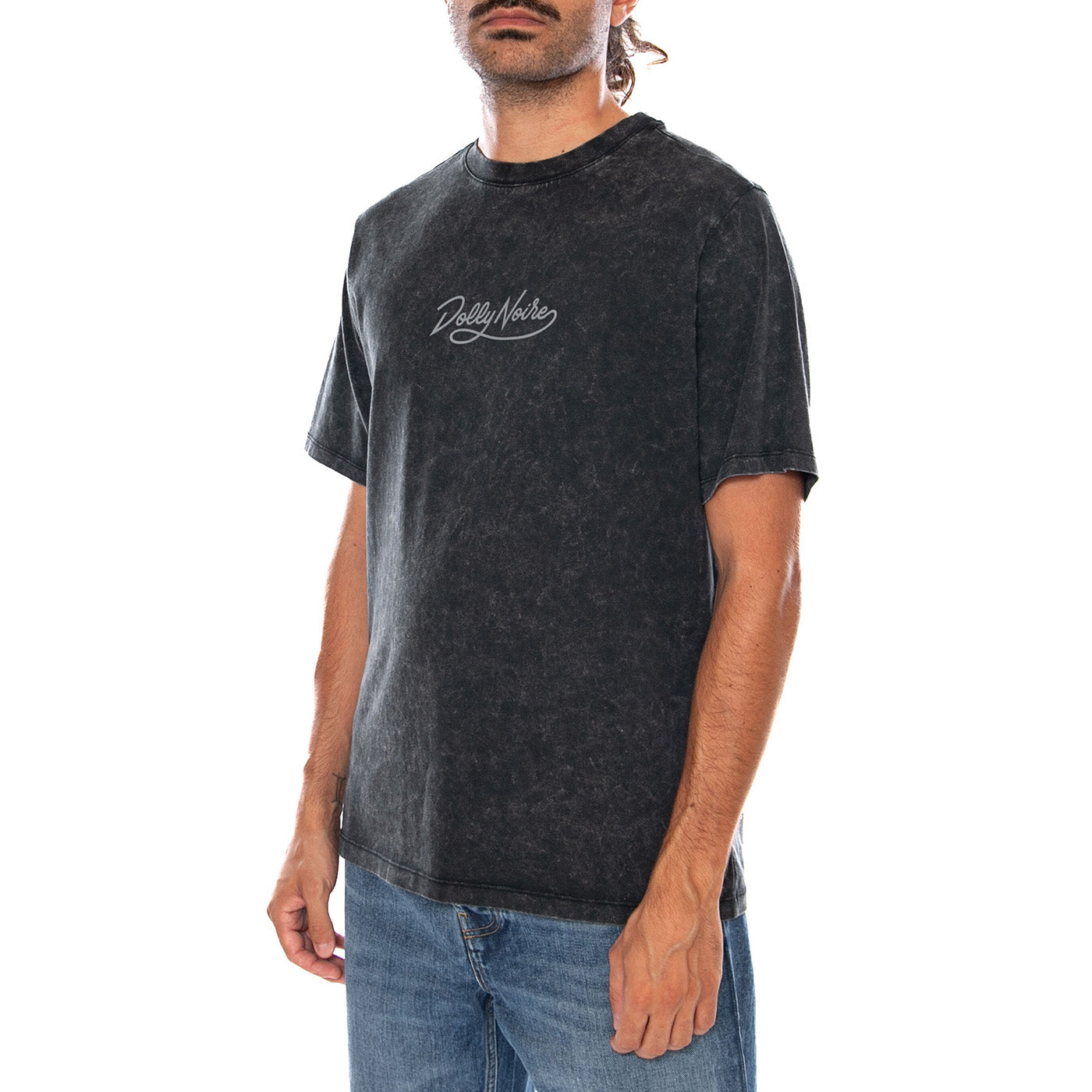 DOLLY NOIRE TEE ACID BLACK - Maglietta Girocollo Uomo Nera TS1297 T4 DOLLY NOIRE 