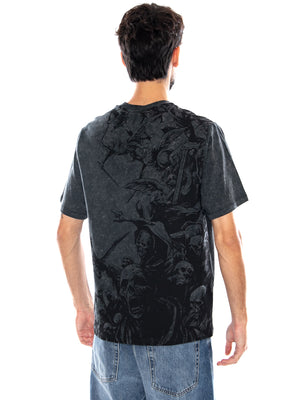 Heaven Falls Tee Acid Black TS1300 T4 DOLLY NOIRE 