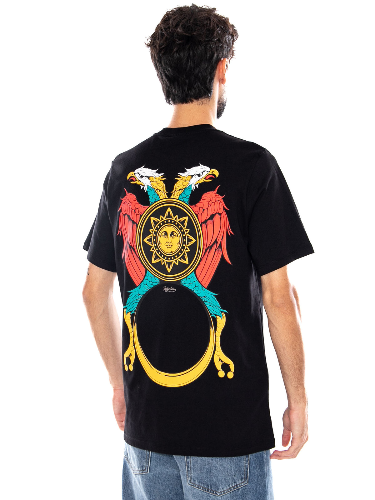 ASSO DI DENARI TEE BLACK - Maglietta Girocollo Uomo Nera TS916 TT DOLLY NOIRE 