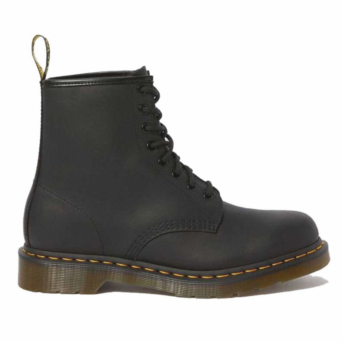 1460 GREASY BLACK - Stivaletti Stringati Uomo Neri 11822003 BLK DR.MARTENS 