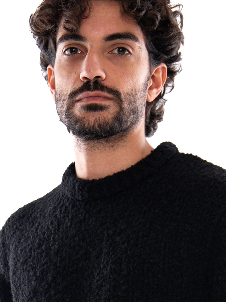 Edwin Dun Textured Sweater Black - Maglione Uomo Nero I034134 89,67 EDWIN 
