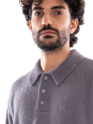 Edwin Dex Polo Sweater Excalibur - Maglione Uomo Grigio I037507 0TC.67 EDWIN 