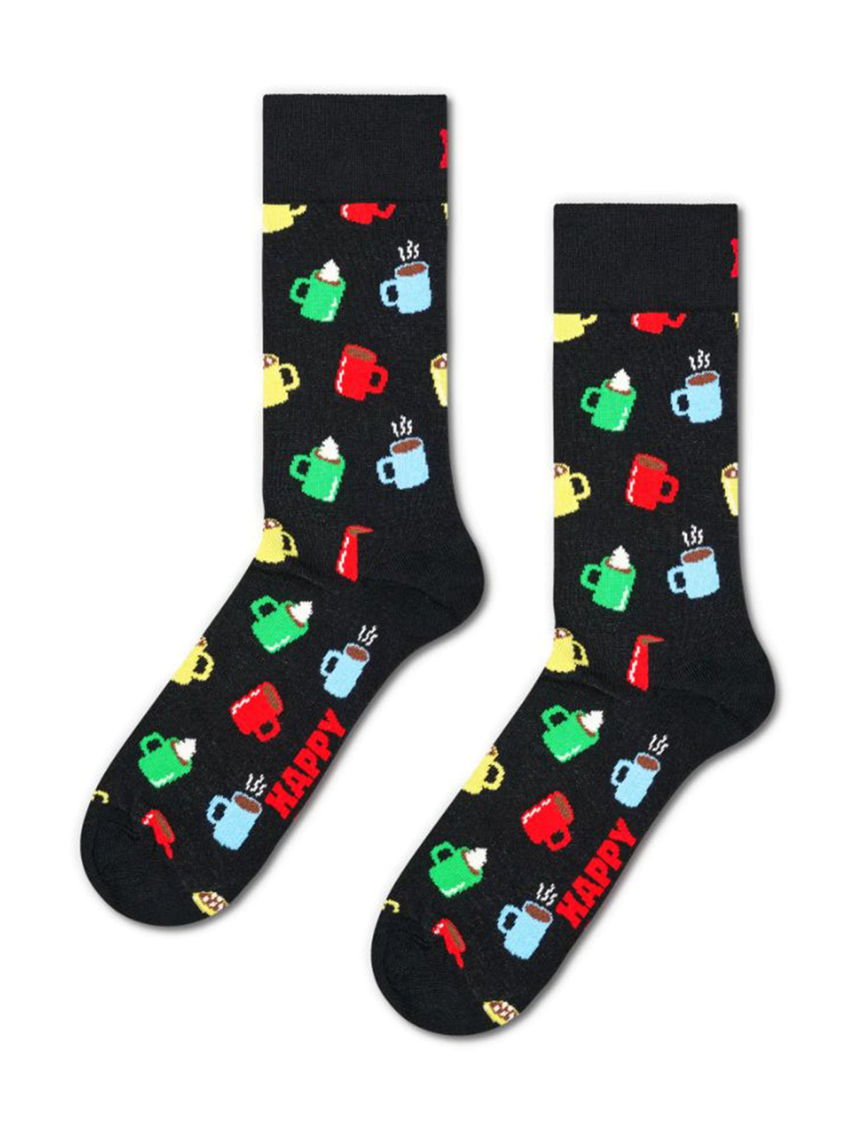 Happy Socks 1-Pack Hot Chocolate Sock Gift Set Black - Calzini Neri P006099 BLACK HAPPY SOCKS 
