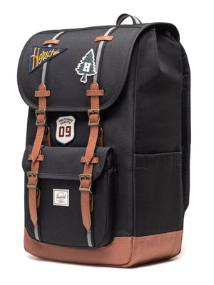 Herschel Little America Backpack Patches Black - Zaino Nero<BR/><BR/> 11390 07785 HERSCHEL 