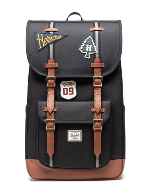 Herschel Little America Backpack Patches Black - Zaino Nero<BR/><BR/> 11390 07785 HERSCHEL 