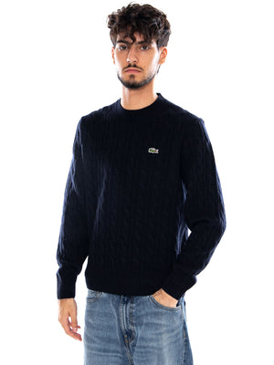 PULLOVER BLUE - Maglione Uomo Blu AH2924 166 LACOSTE 