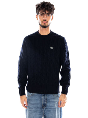 PULLOVER BLUE - Maglione Uomo Blu AH2924 166 LACOSTE 