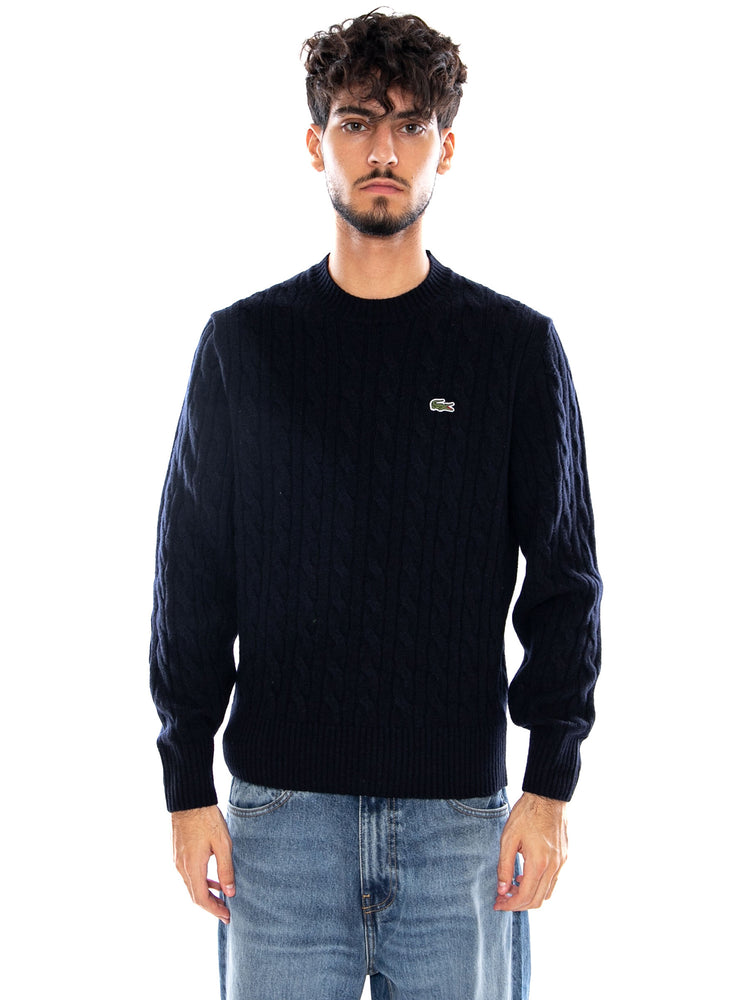 PULLOVER BLUE - Maglione Uomo Blu AH2924 166 LACOSTE 
