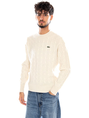 PULLOVER BEIGE - Maglione Uomo Beige AH2924 XFJ LACOSTE 
