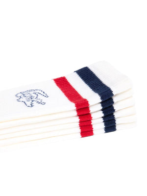 LACOSTE RIBBED SOCKS WHITE - Confezione da 3 Paia di Calzini a Coste Bianchi RA9191 WLI LACOSTE 