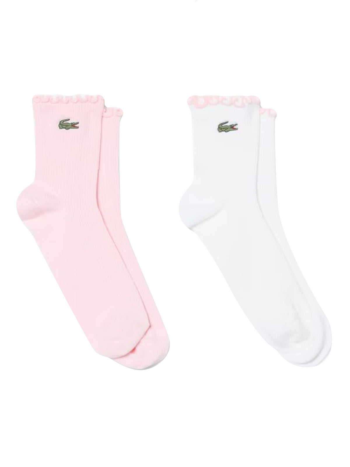 CALZE 2PK WHITE - SET DA 2 PAIA DI CALZINI BIANCHI RA9269 GH3 LACOSTE 