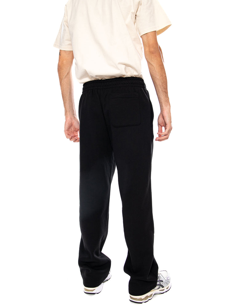 PANT.TUTA BLACK - Pantaloni Tuta Uomo Neri XH8867 031 LACOSTE 