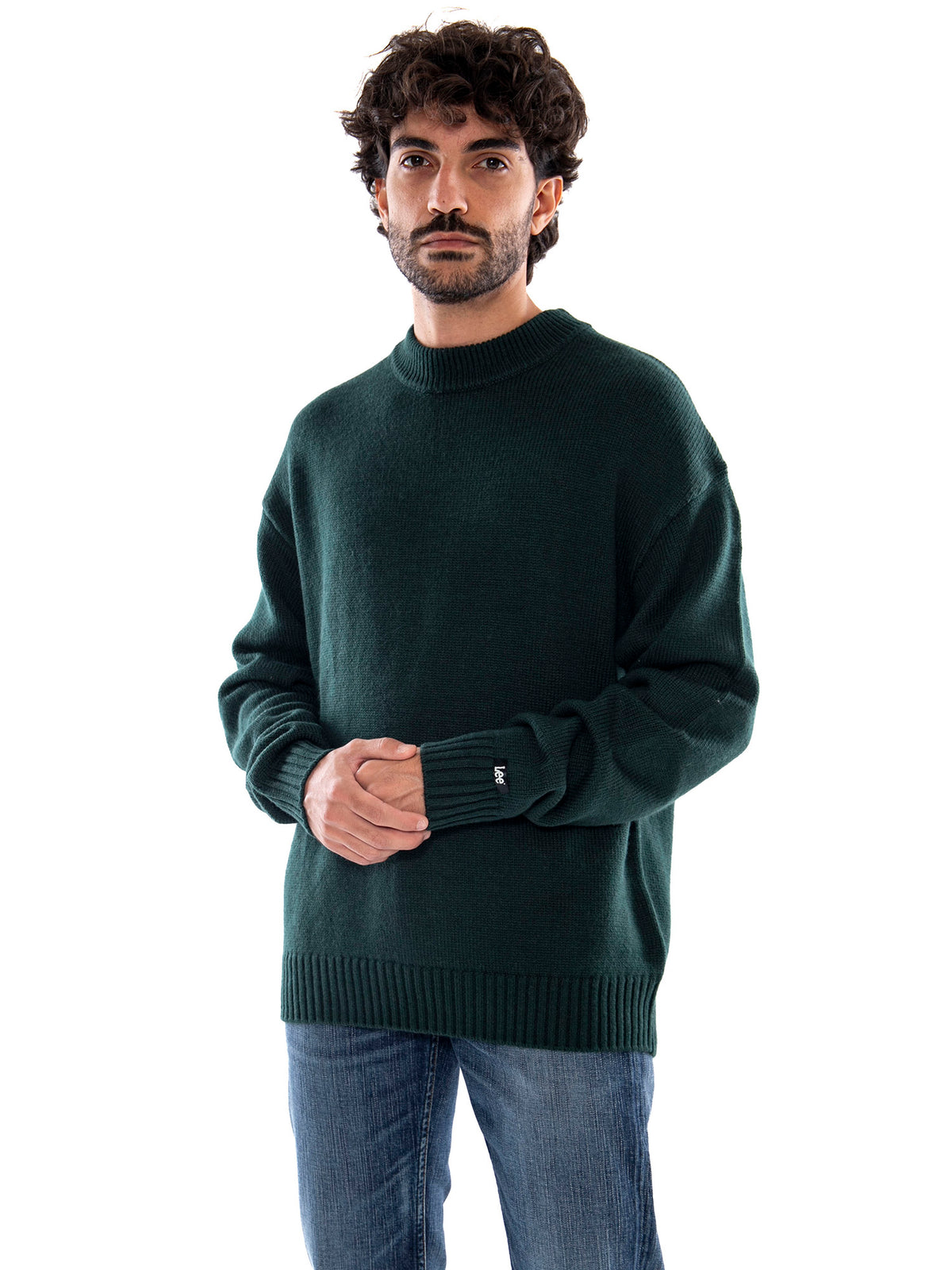 Lee RLX Crew Neck Ponderosa Pine Green - Maglia Uomo Verde 112386284 GRN LEE 