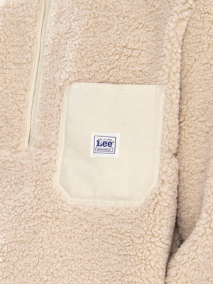 Lee Workwear Half Zip Warm Ecru - Felpa Uomo Beige 112386427 BGE LEE 