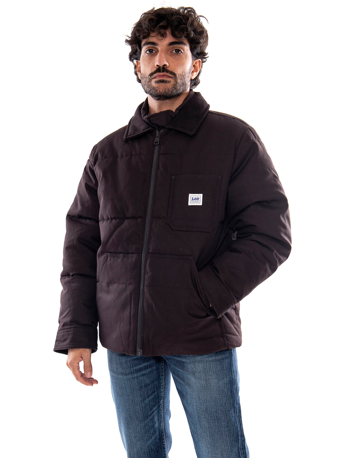 Lee Workwear Puffer Chocolate Torte - Giubbotto Imbottito Uomo Marrone 112386615 BLK LEE 