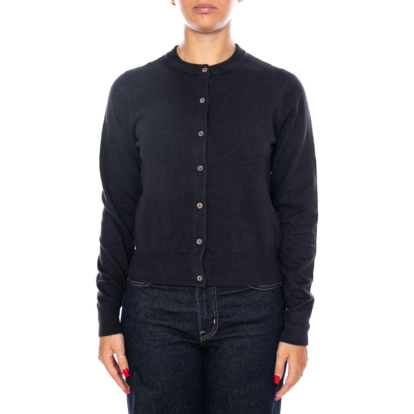 SUPER SOFT CREWNECK CARDI ANTHRACITE NIG - Cardigan Donna 0037P 0000 LEVIS 