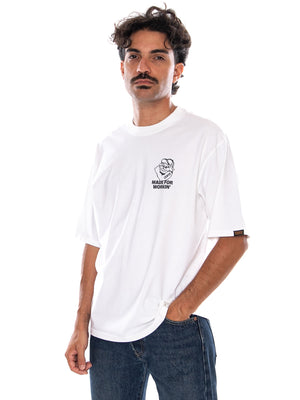 LEVI'S WW GR TEE MADE FOR WORKIN BRIGHT WHITE - Maglietta Girocollo Uomo Bianca 003XL 0006 LEVIS 