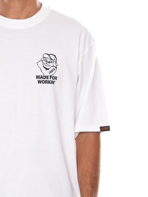 LEVI'S WW GR TEE MADE FOR WORKIN BRIGHT WHITE - Maglietta Girocollo Uomo Bianca 003XL 0006 LEVIS 