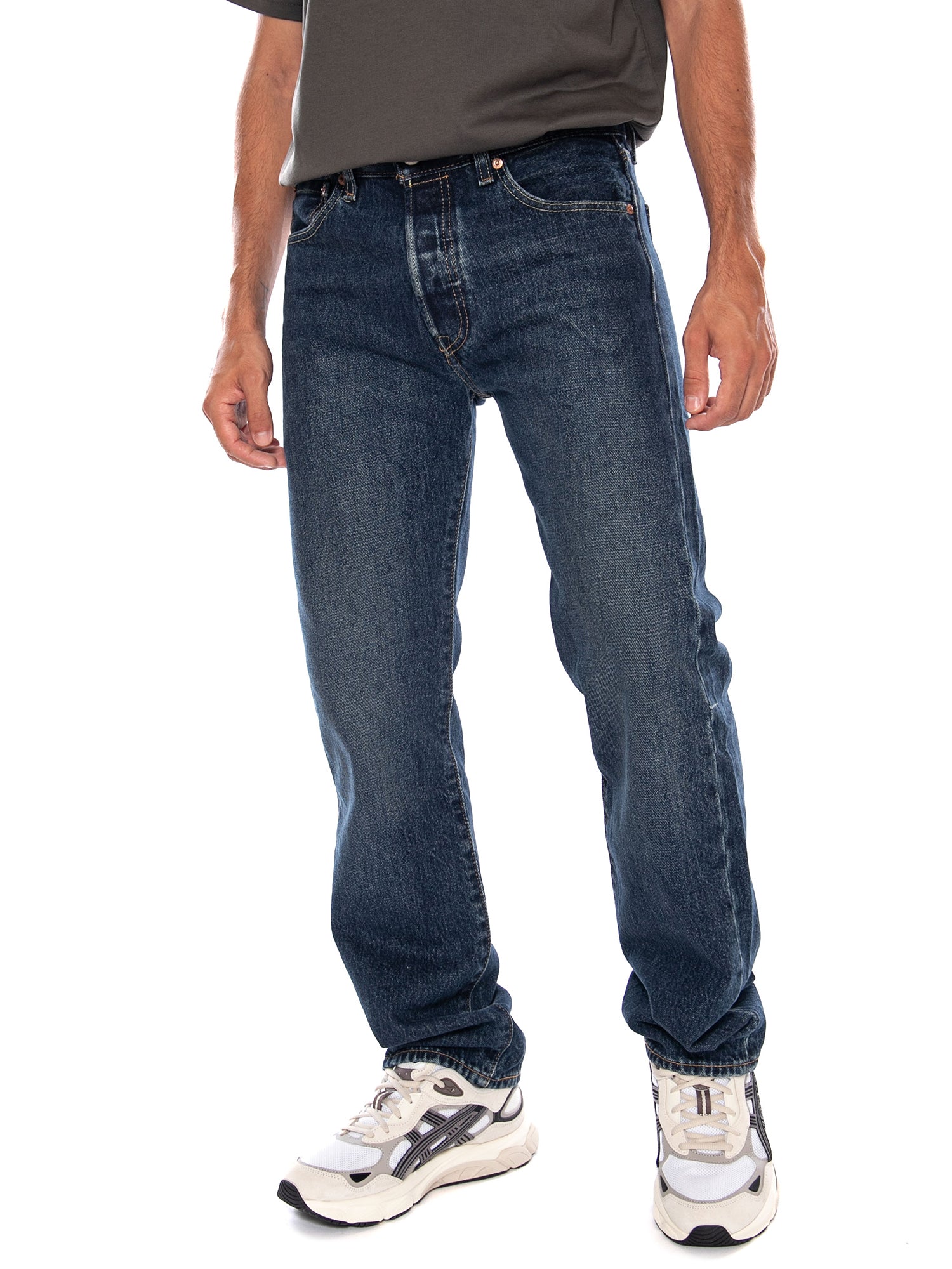 LEVI'S 501® ORIGINAL FOUND IN CAVE SELV DARK INDIGO - Pantaloni Denim Jeans Uomo Blu 00501 3895 LEVIS 