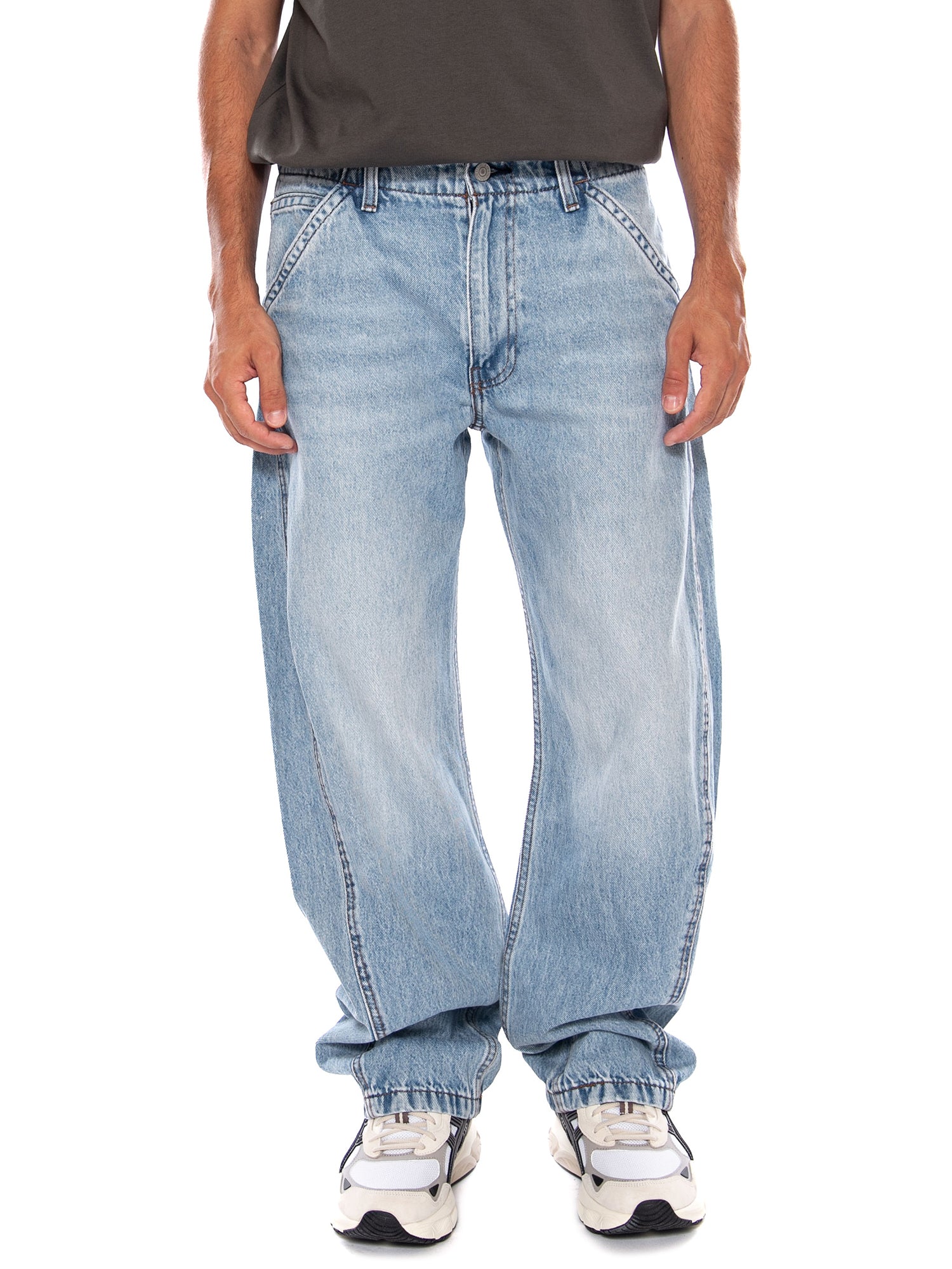 LEVI'S® BAGGY BARREL RUNNING THE RACE LIGHT WASH - Pantaloni Denim Jeans Uomo Blu 0057O 0009 LEVIS 