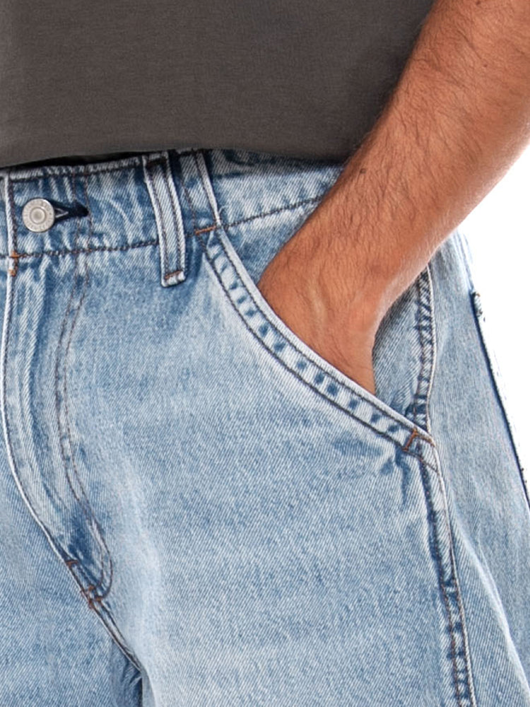 LEVI'S® BAGGY BARREL RUNNING THE RACE LIGHT WASH - Pantaloni Denim Jeans Uomo Blu 0057O 0009 LEVIS 