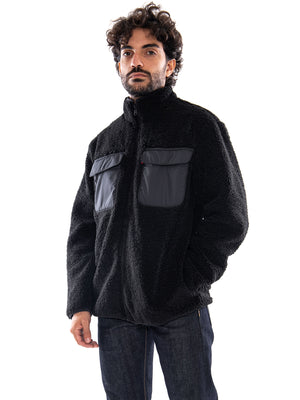 Levi's Campo Sherpa Jacket Oatmeal Black - Giacca Uomo Nera 007SH 0000 LEVIS 
