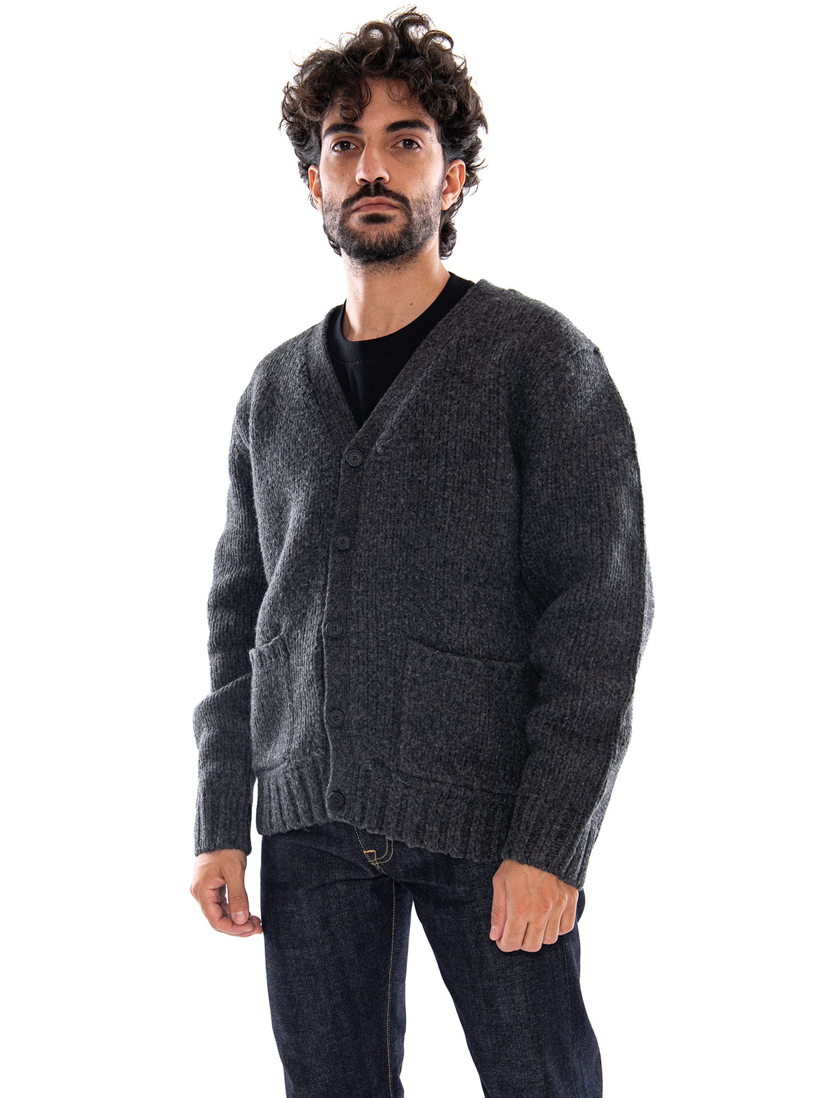 Levi's Mammoth Cardigan Obsidian Heather Cardi Black - Cardigan Uomo Nero 007T5 0006 LEVIS 