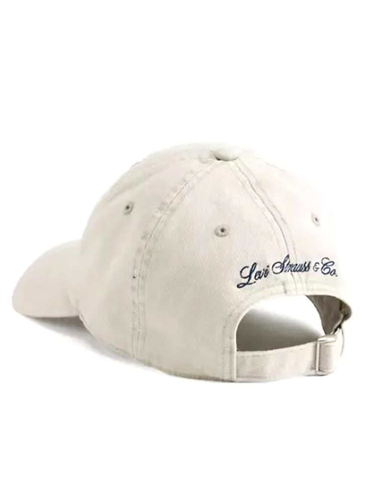 LEVI'S® VARSITY BASEBALL CAP TAKE A LAP GREY - Cappellino con Visiera Beige 0080W 0003 LEVIS 