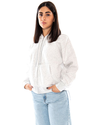 Levi's Everyday Full Zip Hoodie Sweatshirt Frost Grey Heather - Felpa Donna Grigia 0082L 0005 LEVIS 