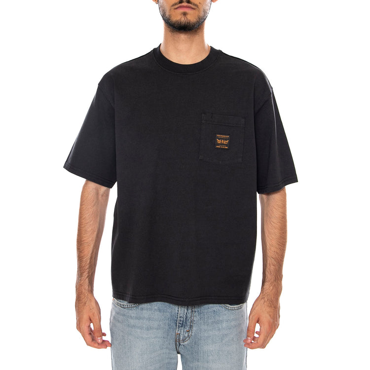 SS WORKWEAR PKT TEE PORTER STRIPE MEDIUM Black - Maglietta Girocollo Uomo Nera 008AB 0009 LEVIS 