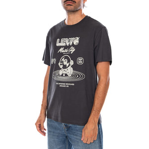 SS RELAXED FIT TEE ROLL MODELS WHITE PLU - Maglietta Girocollo Uomo Nera 16143 2615 LEVIS 