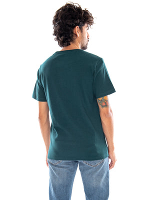 S/S Original HM Tee Jen Stripe Maitake BR Dark Indigo - Maglietta Girocollo Uomo Verde 56605 0140 LEVIS 