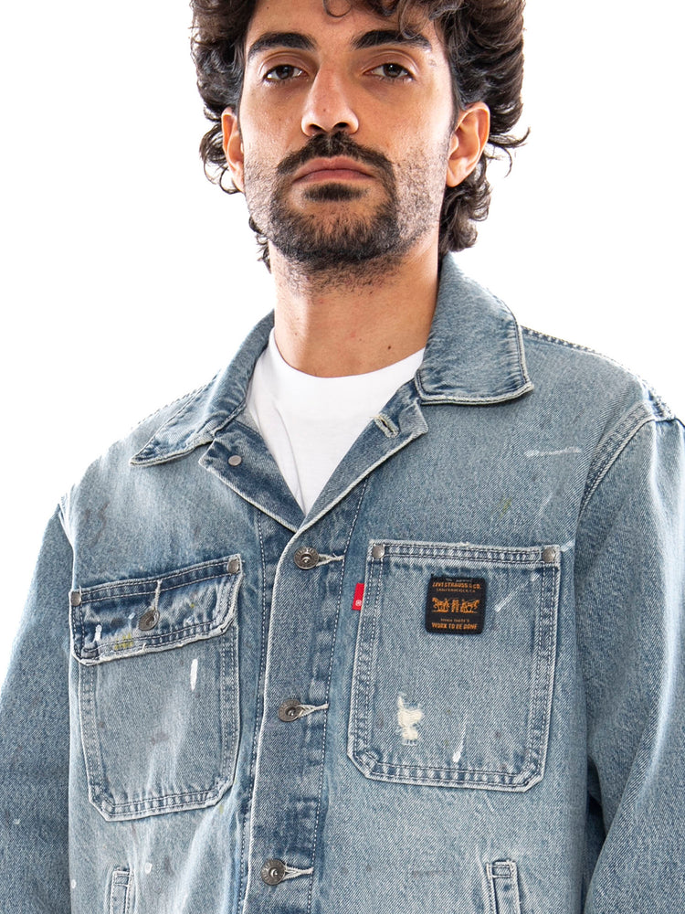 Sunrise Trucker Desert Palm Corduroy Med Indigo - Giacca Uomo A4820 0031 LEVIS 