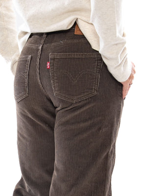 Levi's Low Loose Canteen Corduroy Brown - Pantaloni Donna Marroni in Velluto a Coste A5566 0076 LEVIS 