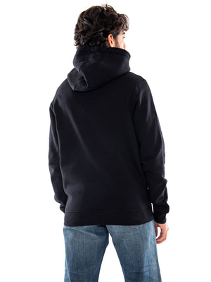 Lyle & Scott Brushed Back Hoodie Sweatshirt Jet Black - Felpa Uomo con Cappuccio Nera ML1139V Z865 LYLE & SCOTT 