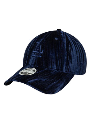 Female Velour 9TWENTY® Los Angeles Dodgers Navy - Cappellino Donna Blu Navy 60915796 NVY NEW ERA 